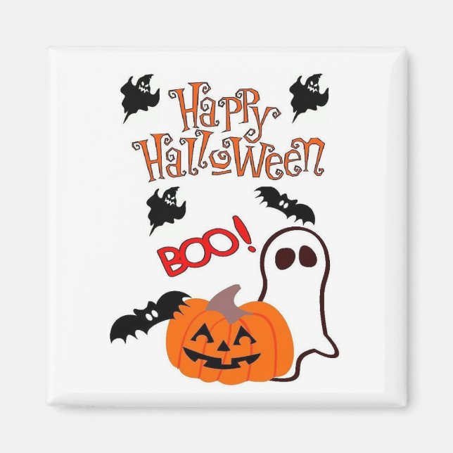 Íman Feliz Halloween Ghost (Frente)