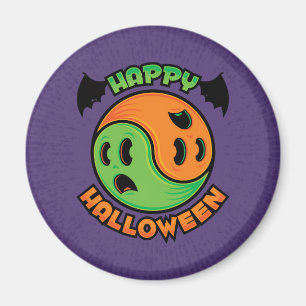 Íman Feliz Halloween Ghost Yin-Yang