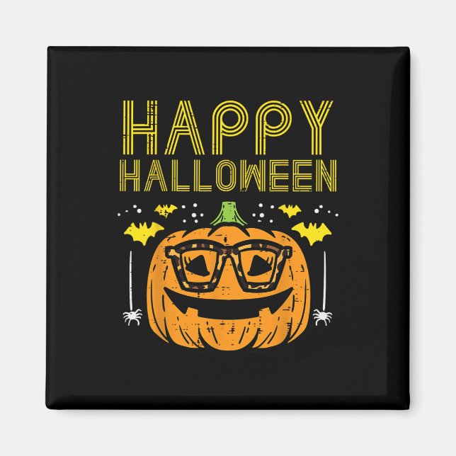 Íman Feliz Halloween Pumpkin Glóbulos Costume Women Gir (Frente)