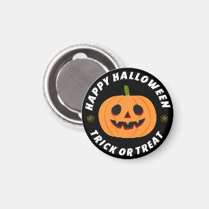 Íman Feliz Halloween Truque ou Travessura Abóbora Preta