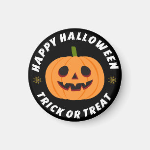 Íman Feliz Halloween Truque ou Travessura Abóbora Preta
