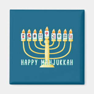 Íman Feliz Hanukkah Mahjong Menorá Mahjukkah Chanukkah