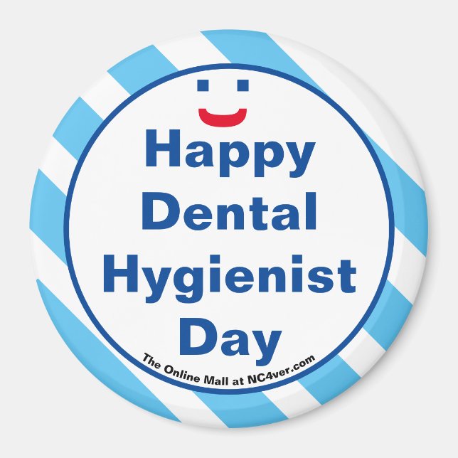 Íman Feliz Higienista Dental Dirige Magnética Divertida (Frente)
