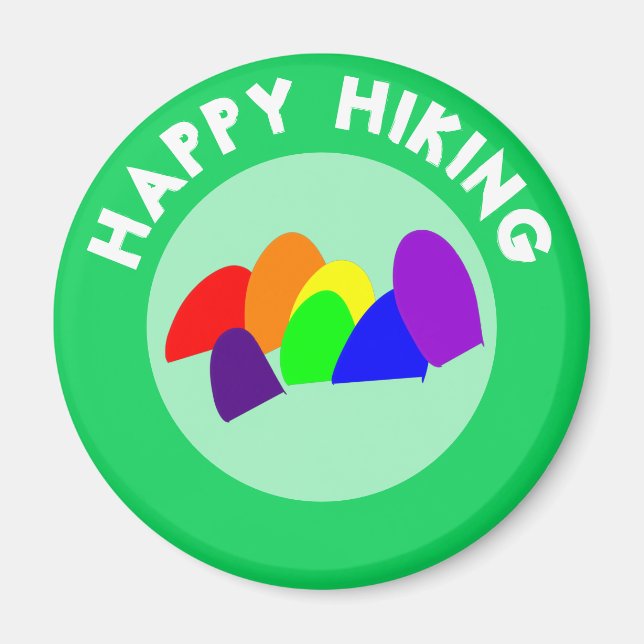 ÍMAN FELIZ HIKING (Frente)