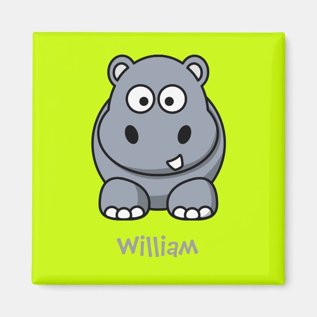 Íman Feliz hipopótamo (Frente)