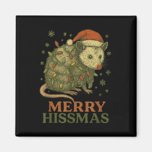 Íman Feliz Hissmas Ssum Santa Hat Xmas Homens Luzes Mul