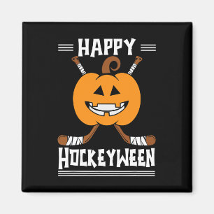 Íman Feliz Hockeybetween Halloween Ice Player and H