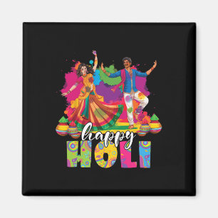 Íman Feliz Holi Indian Dancing Primavera Holi Festival 