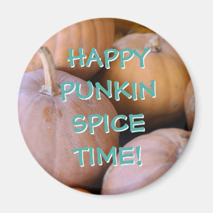 Íman Feliz Horário de Punkin Spice! Pumpkin Magnets