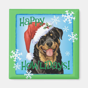 Íman Feliz Howlidays Rottweiler