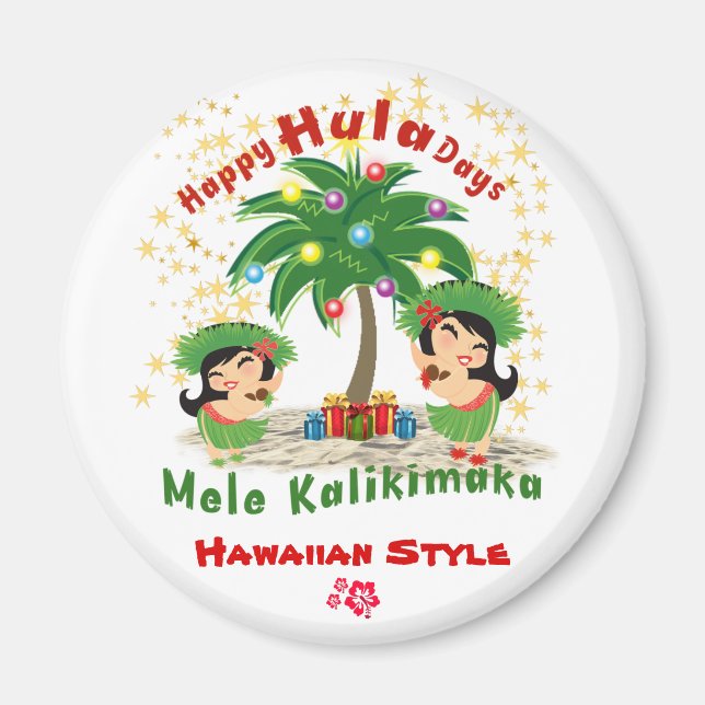 Íman Feliz Hula Days 3 Magnet (Frente)