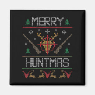 Íman Feliz Huntmas caçando feio Natal para Deer Hun