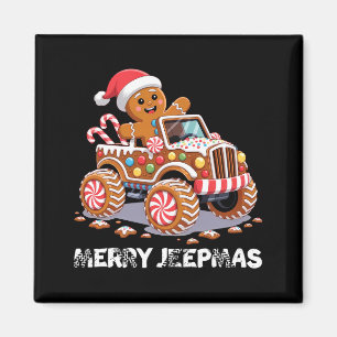 Íman Feliz Jeepmas Luz Feia de Rena Natal Camisa Longa
