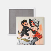 Feliz Krampus com Natais vintages de Temptress