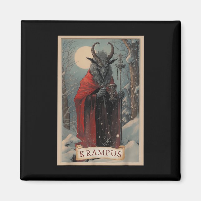 Íman Feliz Krampus Horror Natal Ugly Sweater Mau P (Frente)