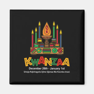 Íman Feliz Kwanzaa Sete Princípios De Kwanzaa - Kinara