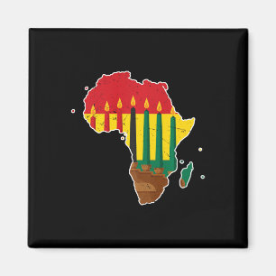 Íman Feliz Kwanzaa Sete Princípios Kinara Velas Afri