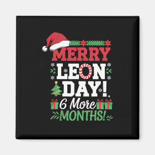 Íman Feliz Leon Day Noel Ckwards Engraçado Contagem de