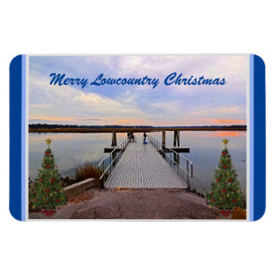 Íman Feliz Lowcountry Christmas Bluffton Carolina do Su
