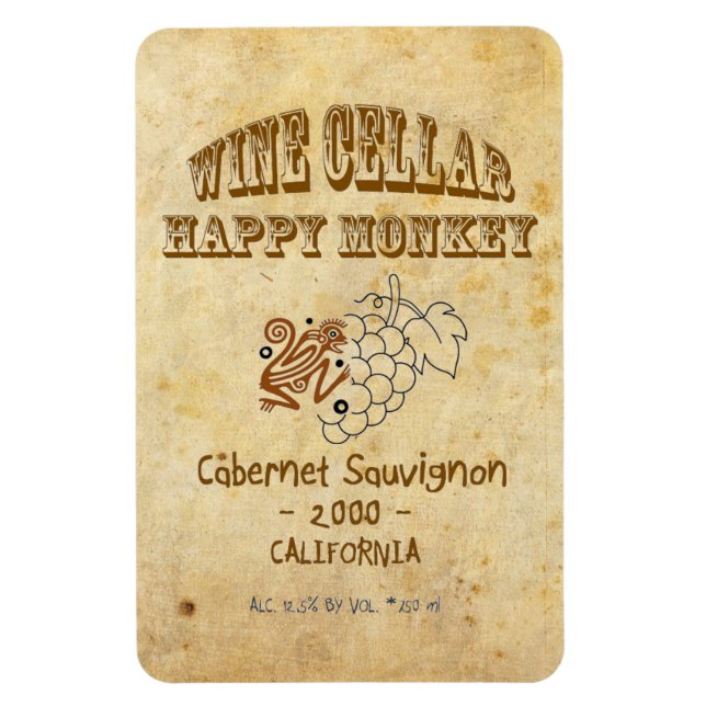 Íman Feliz Macaco Premium Magnet! (Vertical)