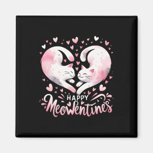 Íman Feliz Meowentine do Dia dos Namorados Divertido Ga