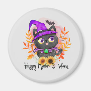 Íman Feliz Miau-o-entre-Negra Bruxa Negra