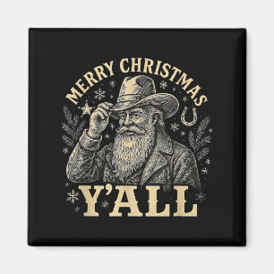 Íman Feliz Natal a todos Camisa do Papai Noel Western C