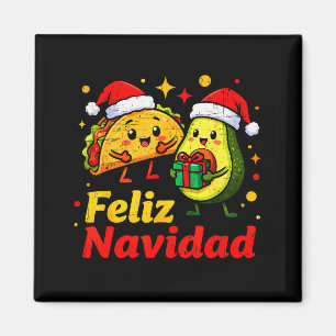 Íman Feliz Natal Abacate Tacos Natal Mexicano Família M