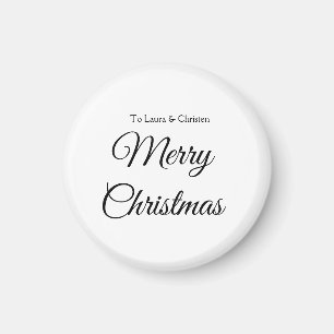 Íman Feliz Natal adicionar nome texto presente personal