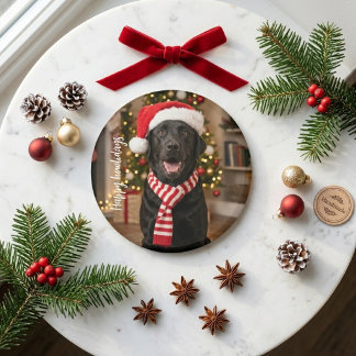 Íman Feliz Natal Alegre Labrador Preto