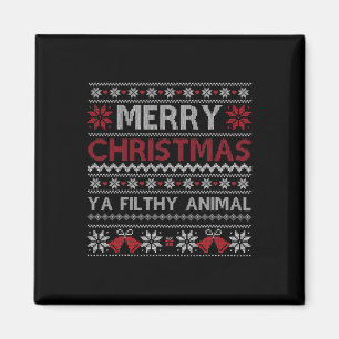 Íman Feliz Natal Animal Sujo Ya Ugly Style Xmas
