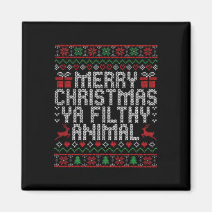 Íman Feliz Natal Animal Sujo Ya Xmas Family Pajam