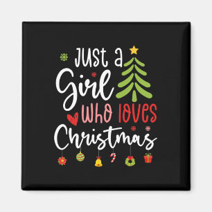 Íman Feliz Natal Apenas Uma Garota Que Ama o Natal Tr