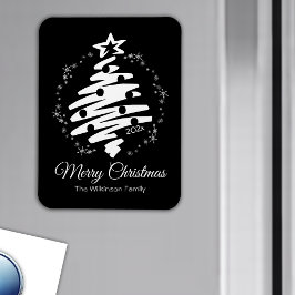 Íman Feliz Natal Black Modern Holiday Fridge