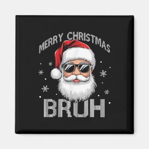 Íman Feliz Natal Bruh Funny Papai Noel Retro Men W