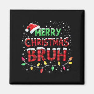 Íman Feliz Natal Bruh Xmas Luzes Santa Hat B