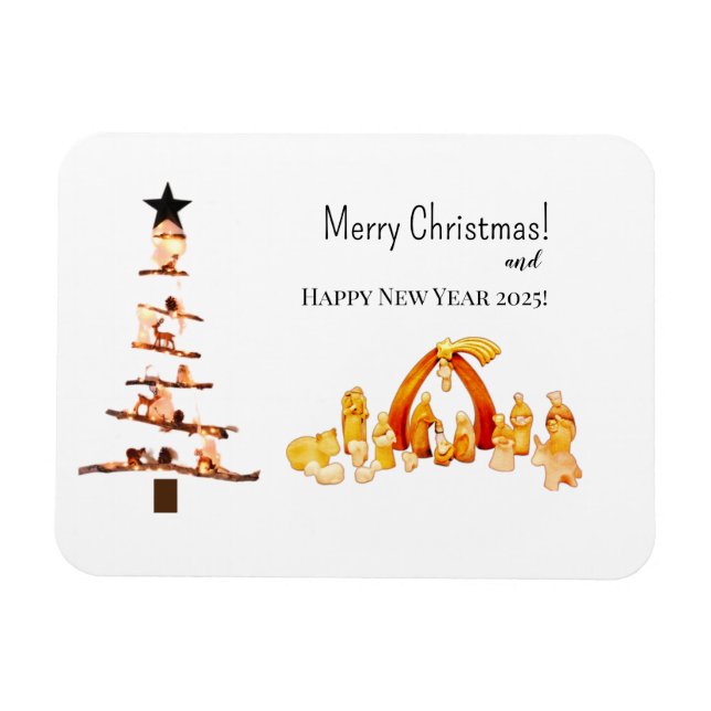 Íman Feliz Natal! Cartão (Horizontal)