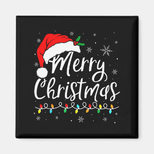 Íman Feliz Natal Chapéu Vermelho do Papai Noel Rena Nat
