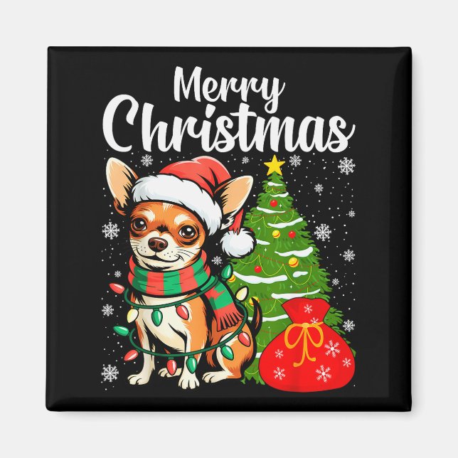 Íman Feliz Natal Chihuahua  (Frente)