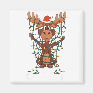 Íman Feliz Natal Christmoose Árvore de Natal Luz dos Al