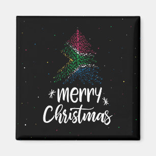 Íman Feliz Natal com a bandeira da África do Sul