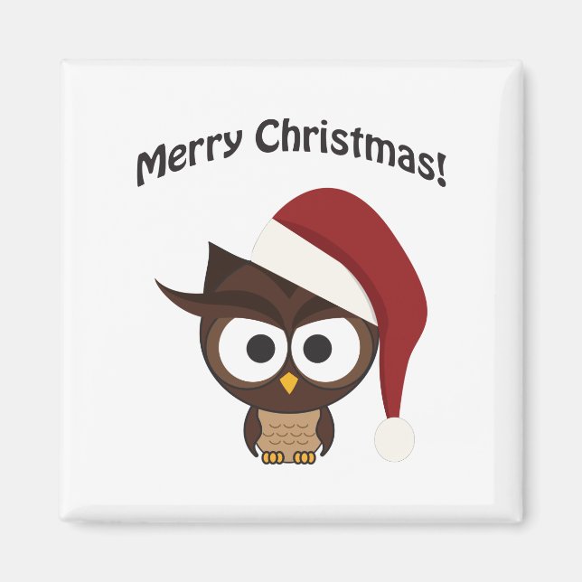 Íman Feliz Natal Coruja Irritada (Frente)