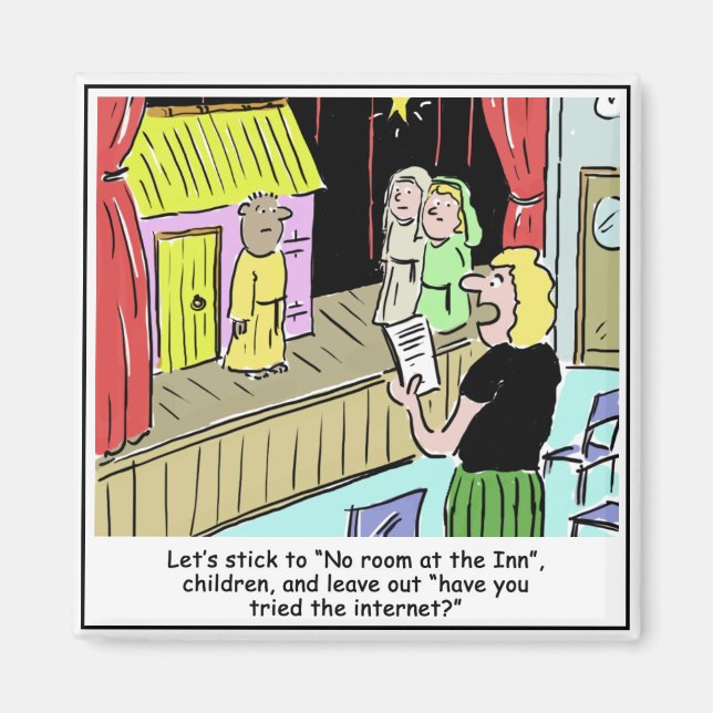 Íman Feliz Natal, Crianças e Natividade Escolar (Frente)