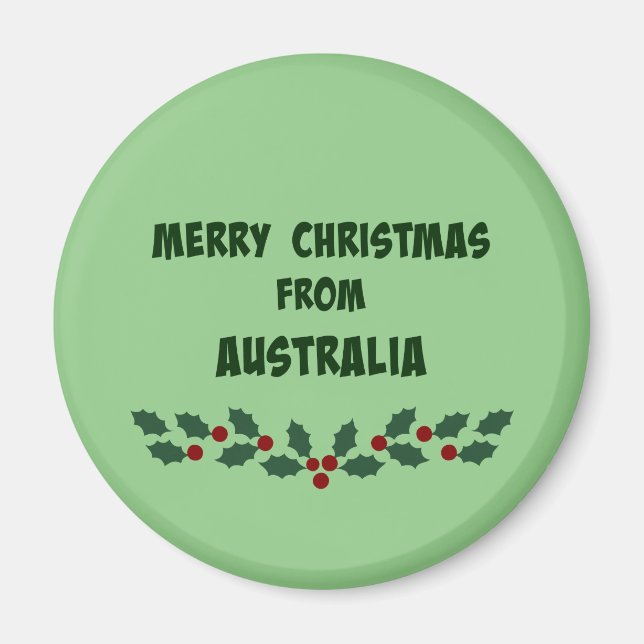 Íman Feliz Natal da Austrália (Frente)