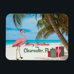 Íman Feliz Natal da Clearwater, FL<br><div class="desc">Papais noeis Flamingo envia cartões de natal do Estado de Sol: Feliz Natal de Clearwater,  Flórida</div>