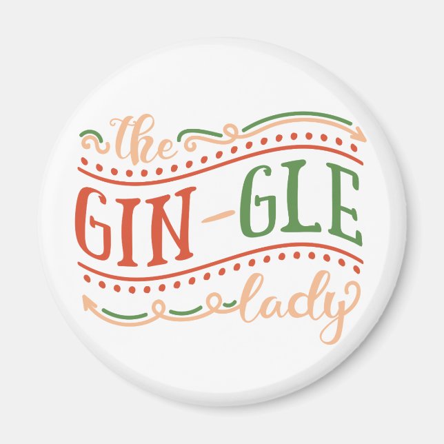 Íman Feliz Natal da Gin-gle | Magnet (Frente)