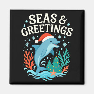 Íman Feliz Natal Das Profundas Oceânicas Marinhas E Sau