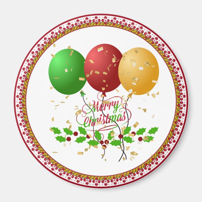 Íman Feliz Natal, design festivo, (Frente)