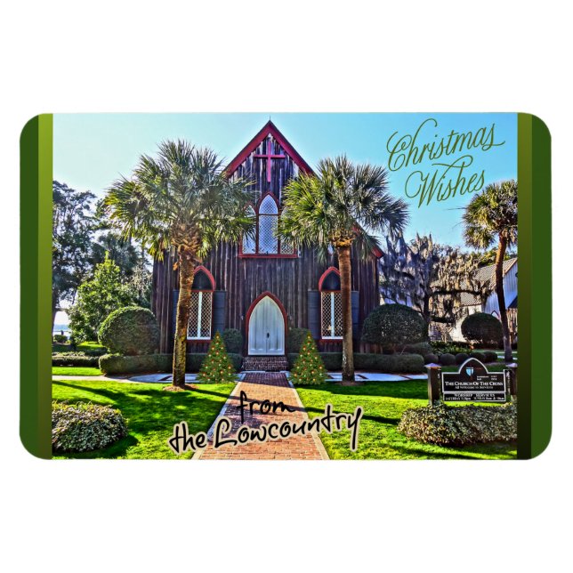 Íman Feliz Natal do Lowcountry Bluffton SC (Horizontal)