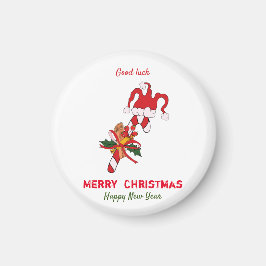 Íman Feliz Natal e Ano Novo Minimalista